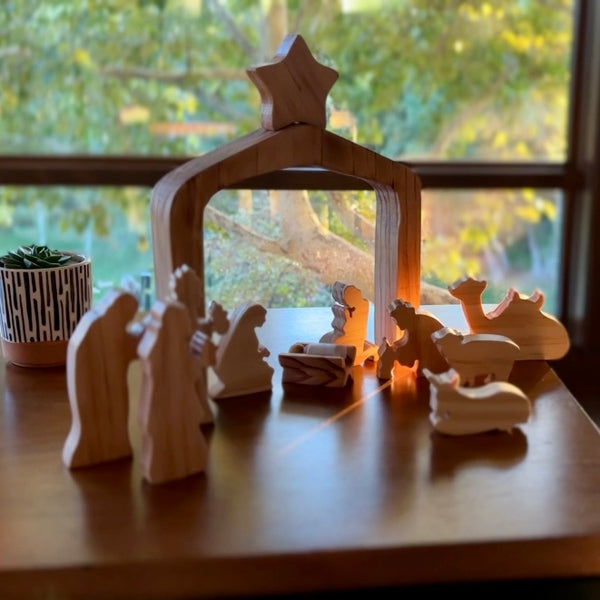 Wooden Nativity Set - HANDMADE *limited quantities