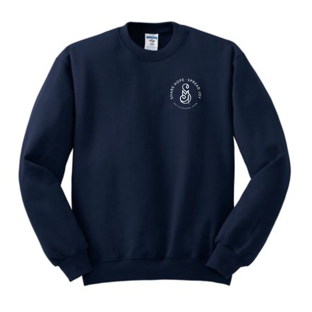 Navy Blue Crewneck Sweatshirt